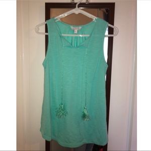 Teal tank top, size S